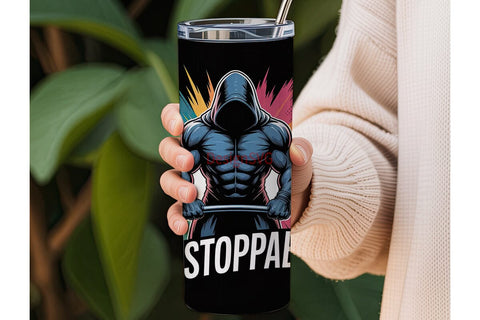 Unstoppable Gym Motivation Tumbler Wrap Sublimation DesignSVG 