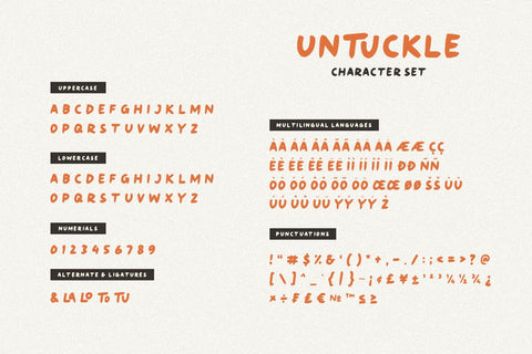 Untuckle Playful Font Font Heinzel Studio 