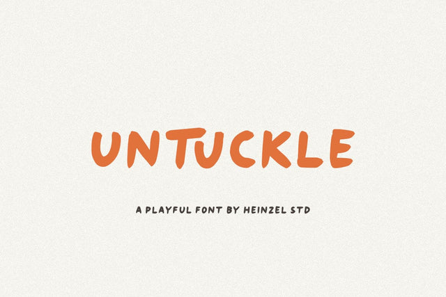 Untuckle Playful Font Font Heinzel Studio 