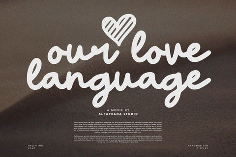 Uplifting - Handwritten Font Font Alpaprana Studio 