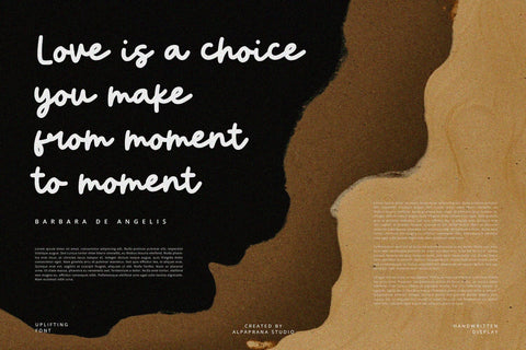 Uplifting - Handwritten Font Font Alpaprana Studio 