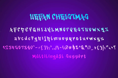 Urban Christmas Font Prasetya Letter 