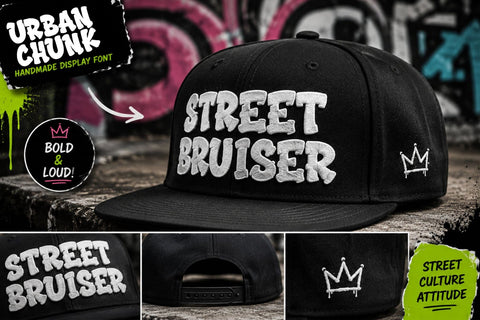Urban Chunk – Cute Bold Street Style Graffiti Font Font Mozzatype 