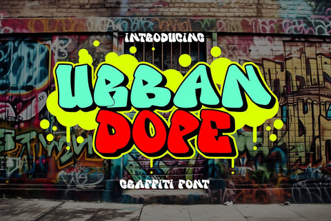 Urban Dope - Amazing 3d Graffiti Font Font Mozzatype 