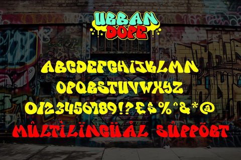 Urban Dope - Amazing 3d Graffiti Font Font Mozzatype 