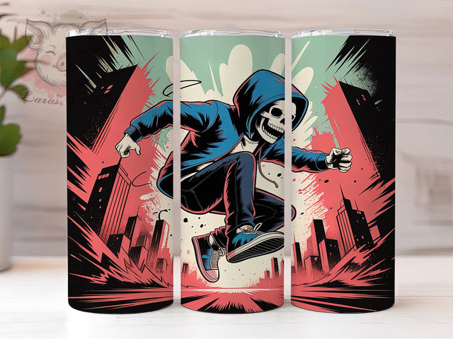 Urban Grunge Street Zombie Tumbler, Urban Zombie Wrap, 20oz Tumbler Sublimation, Horror Zombie Design, Grunge Zombie Art, Undead Street Style, Creepy Zombie Tumbler Sublimation Lara' s Designs 