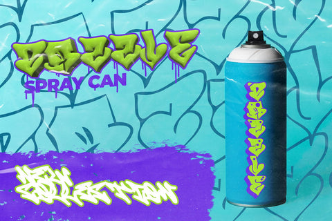 Urban Love - Solid and Outline Graffiti Font Font Mozzatype 