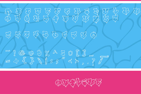 Urban Love - Solid and Outline Graffiti Font Font Mozzatype 