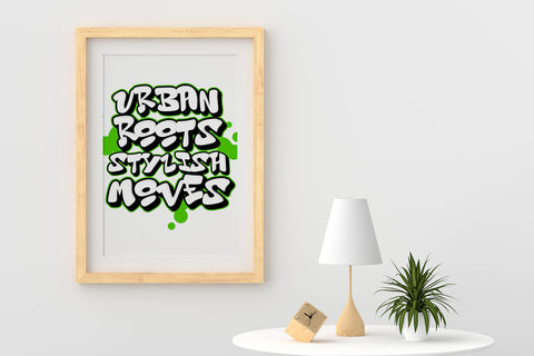 Urban Roots Stylish Moves Graffiti Vector SVG Mozzatype 
