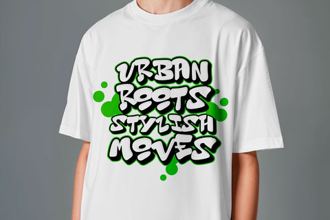 Urban Roots Stylish Moves Graffiti Vector SVG Mozzatype 