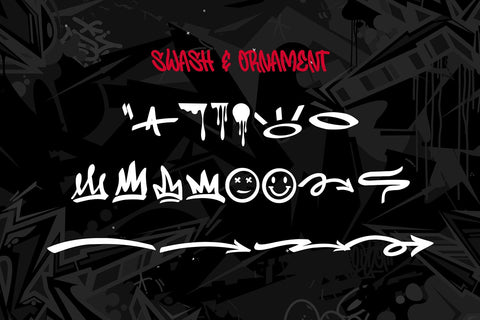 Urban Stars - Swash Handlettering mono Graffiti font Font Mozzatype 