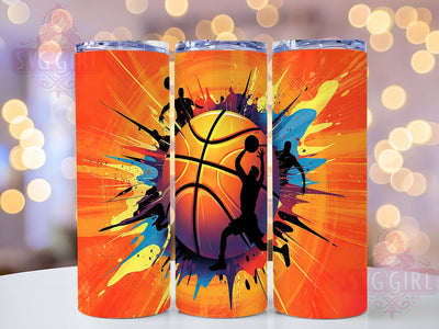 Urban Street Art Basketball Graffiti Tumbler, Sport Tumbler Wrap PNG, 20oz Sublimation Design, Urban Basketball Tumbler, Street Art Sports Wrap, Graffiti Athletic Tumbler, Bold Hoops Tumbler PNG Sublimation SvggirlplusArt 