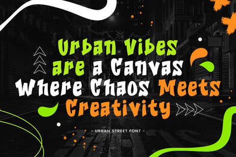 Urban Street - Graffiti Font Font Mozarella 