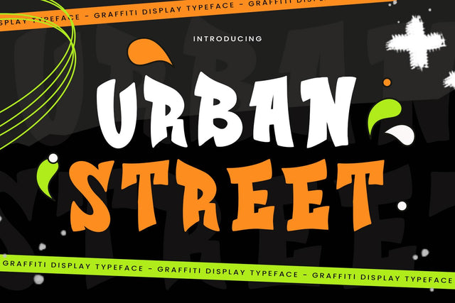 Urban Street - Graffiti Font Font Mozarella 