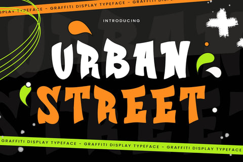 Urban Street - Graffiti Font Font Mozarella 