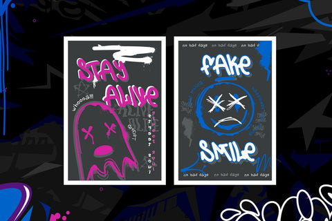 Urban Stroke - a Swashed Monoline Graffiti Letter Font Mozzatype 