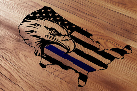 US Eagle Flag Svg, Police Officer Badge svg, Law Enforcement First Responder Svg SVG DesignDestine 