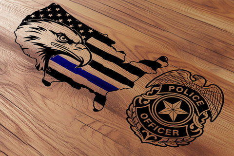 US Eagle Flag Svg, Police Officer Badge svg, Law Enforcement First Responder Svg SVG DesignDestine 