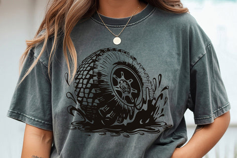 US flag Offroad svg, American duck offroad ,Offroad forest svg SVG DesignDestine 