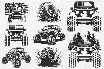 US flag Offroad svg, American duck offroad ,Offroad forest svg SVG DesignDestine 