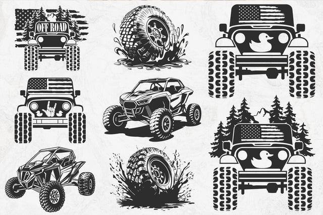 US flag Offroad svg, American duck offroad ,Offroad forest svg SVG DesignDestine 