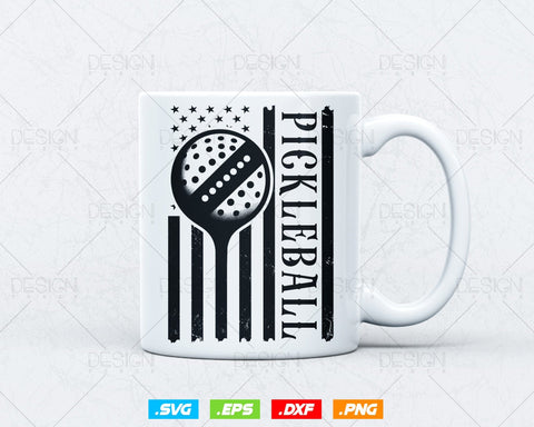 US Flag Pickleball Paddles Clipart Svg Png Files, Friends Cousins 4th July Retirement Gifts for Grandma Grandpa T shirts Mug Design Cut File SVG DesignDestine 