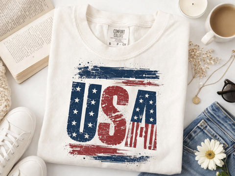 USA 1776 Png, Distressed Fourth Of July Png SVG DesignDestine 