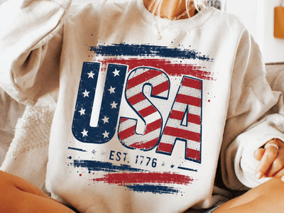 USA 1776 Png, Distressed Fourth Of July Png SVG DesignDestine 