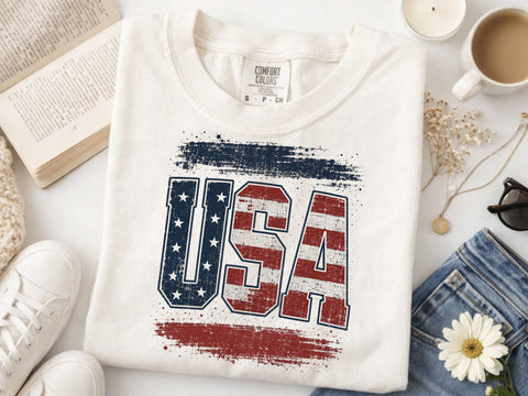 USA 1776 Png, Distressed Fourth Of July Png SVG DesignDestine 