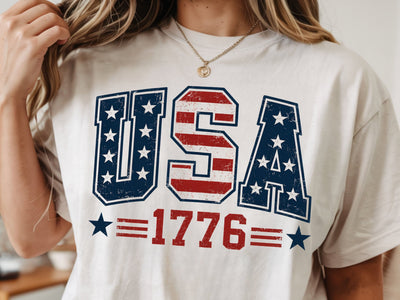 USA 1776 Png, Distressed Fourth Of July Png SVG DesignDestine 