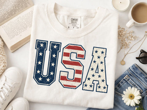 USA 1776 Png, Distressed Fourth Of July Png SVG DesignDestine 