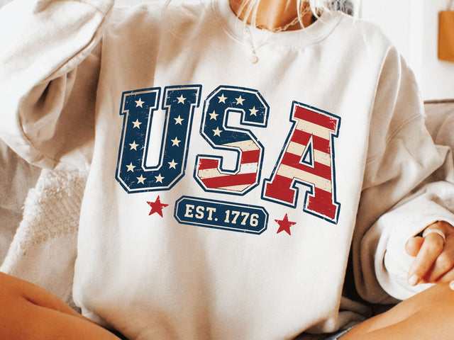 USA 1776 Png, Distressed Fourth Of July Png SVG DesignDestine 