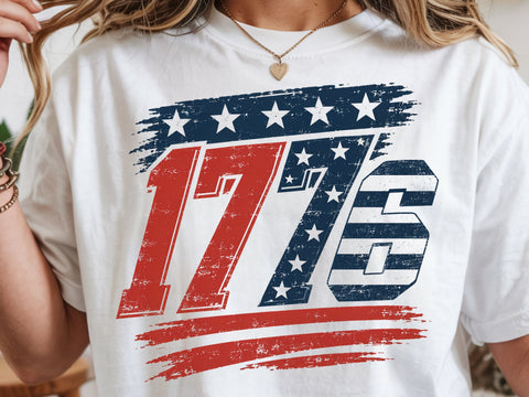 USA 1776 Png, Distressed Fourth Of July Png SVG DesignDestine 