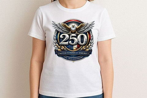 USA 250 Anniversary PNG America 250 Celebration Eagle Design SVG BillahCrafts 
