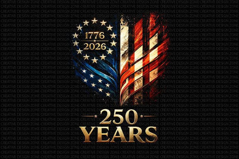 USA 250 Years PNG America 250 Anniversary Sublimation PNG SVG BillahCrafts 