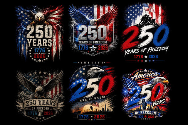 USA 250th Anniversary PNG, Patriotic Bald Eagle, American Flag SVG DesignDestine 