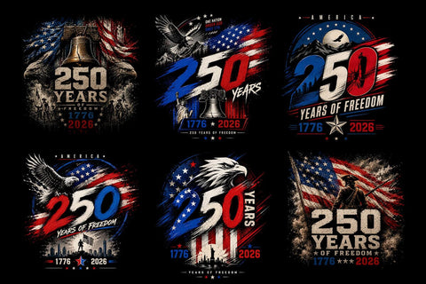 USA 250th Anniversary PNG, Patriotic Bald Eagle, American Flag SVG DesignDestine 