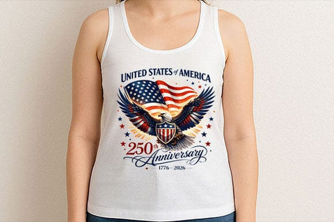 USA 250th Anniversary PNG | Patriotic Eagle Sublimation Design 1776-2026 SVG BillahCrafts 