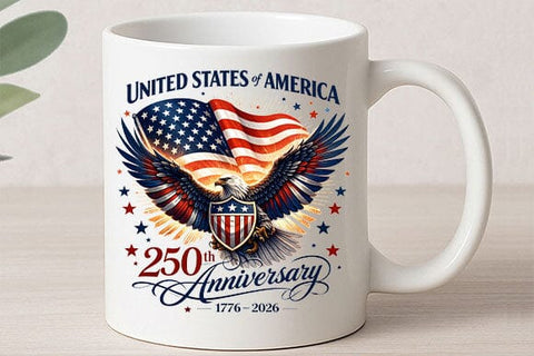 USA 250th Anniversary PNG | Patriotic Eagle Sublimation Design 1776-2026 SVG BillahCrafts 