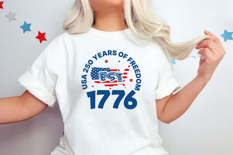 USA 250th Anniversary SVG Bundle, Patriotic Clipart (Digital Download), 1776-2026 America svg SVG FiveStarCrafting 