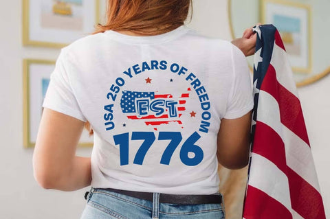 USA 250th Anniversary SVG Design, Patriotic Clipart, 1776-2026 America svg, 4th of July SVG FiveStarCrafting 