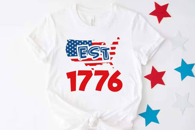USA 250th Anniversary SVG Design, Patriotic Clipart, 1776 Est America svg, 4th of July SVG FiveStarCrafting 