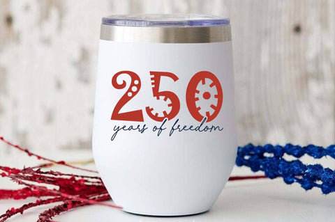 USA 250th Anniversary SVG Design, Patriotic Clipart, 250 years of freedom svg, 4th of July SVG FiveStarCrafting 