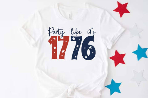 USA 250th Anniversary SVG Design, Patriotic Clipart, Party like it's 1776, 4th of July SVG FiveStarCrafting 