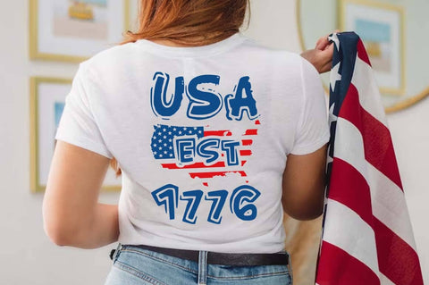 USA 250th Anniversary SVG Design, Patriotic Clipart, USA Est 1776 svg, 4th of July SVG FiveStarCrafting 