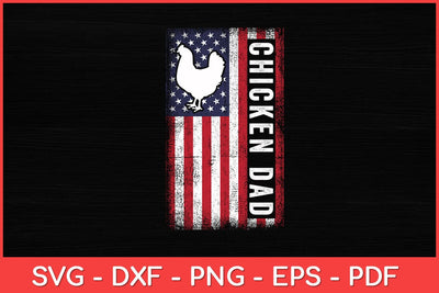 USA American Flag - Chicken Dad Svg Design SVG artprintfile 