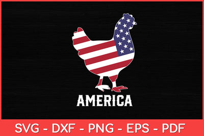 USA American Flag Chicken Lover 4th of July Patriotic Farmer Svg Design SVG artprintfile 