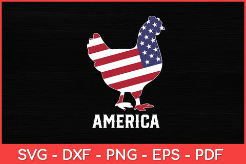 USA American Flag Chicken Lover 4th of July Patriotic Farmer Svg Design SVG artprintfile 