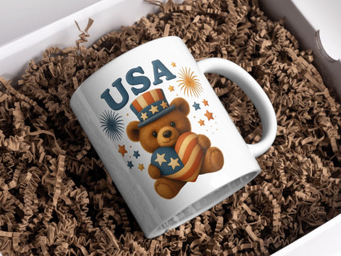 USA Bear PNG | Patriotic Bear SVG Paige Cole Studio 