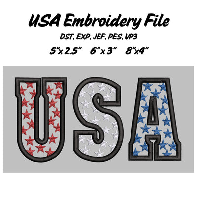 USA Embroidery File Embroidery/Applique DESIGNS Stitched Haus 